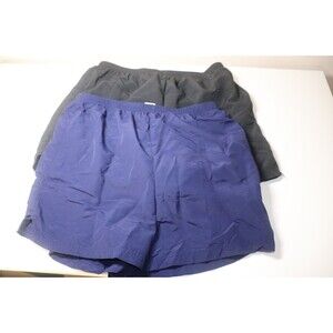 LL Bean SunSmart UPF 50+ Black Blue Swim Hiking Outdoor Jogger Shorts Lot Of 2